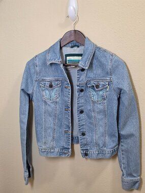 Hollister Y2K Denim Jacket Costal Urban Cowgirl Western Cottagecore Rodeo